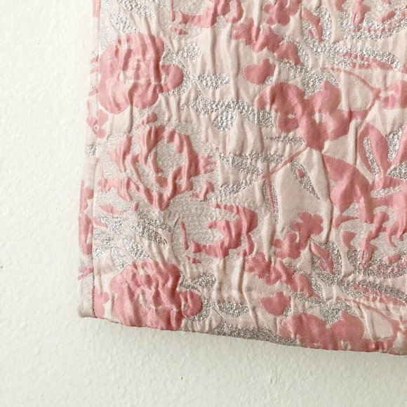 Janie & Jack Pink & Silver Faux Fur Sleeve Dress - Picture 3 of 8